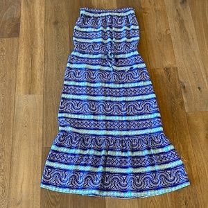 Vineyard Vines Silk Strapless Dress